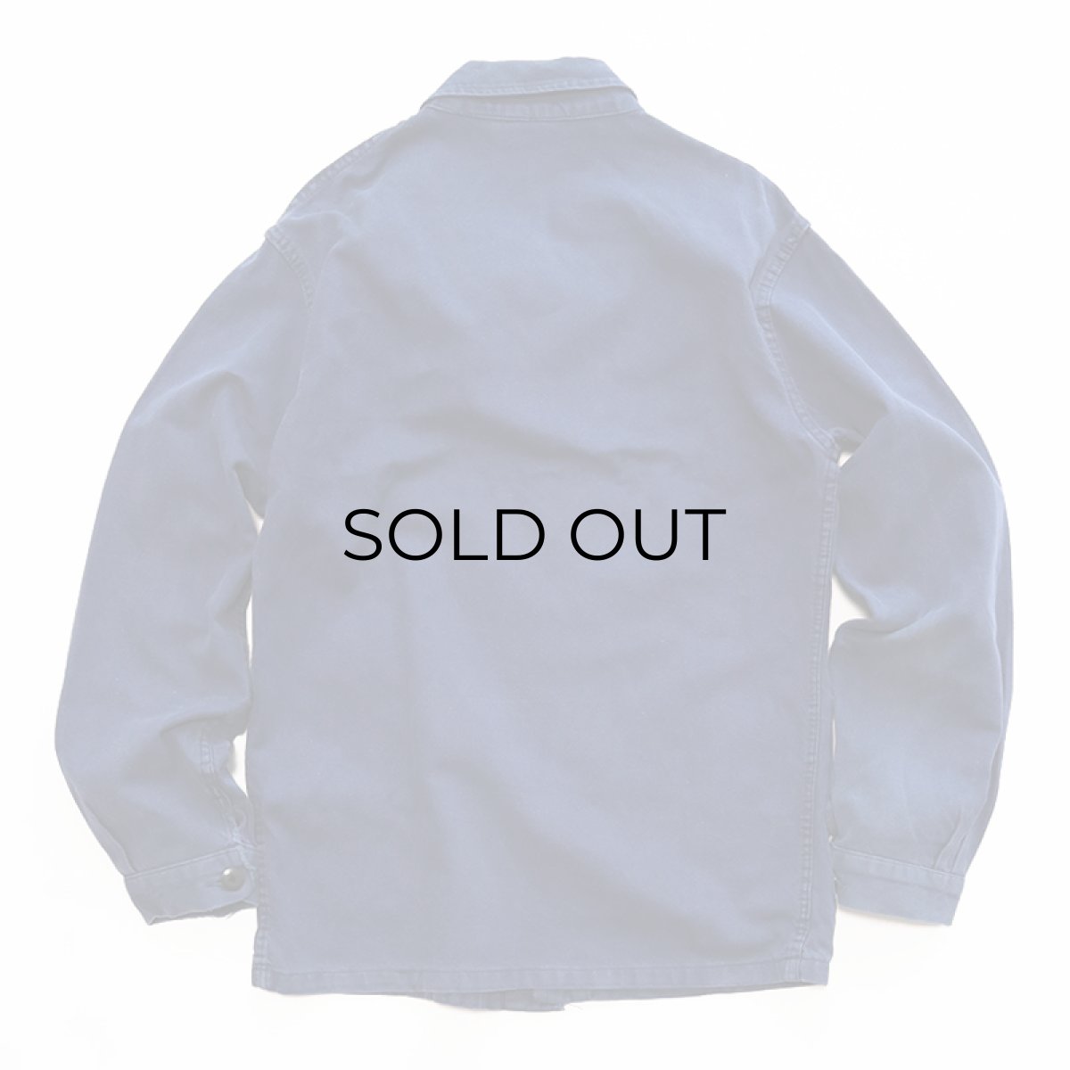 画像3: OLD UNKNOWN BRAND COTTON TWILL FRENCH WORK JACKET (3)