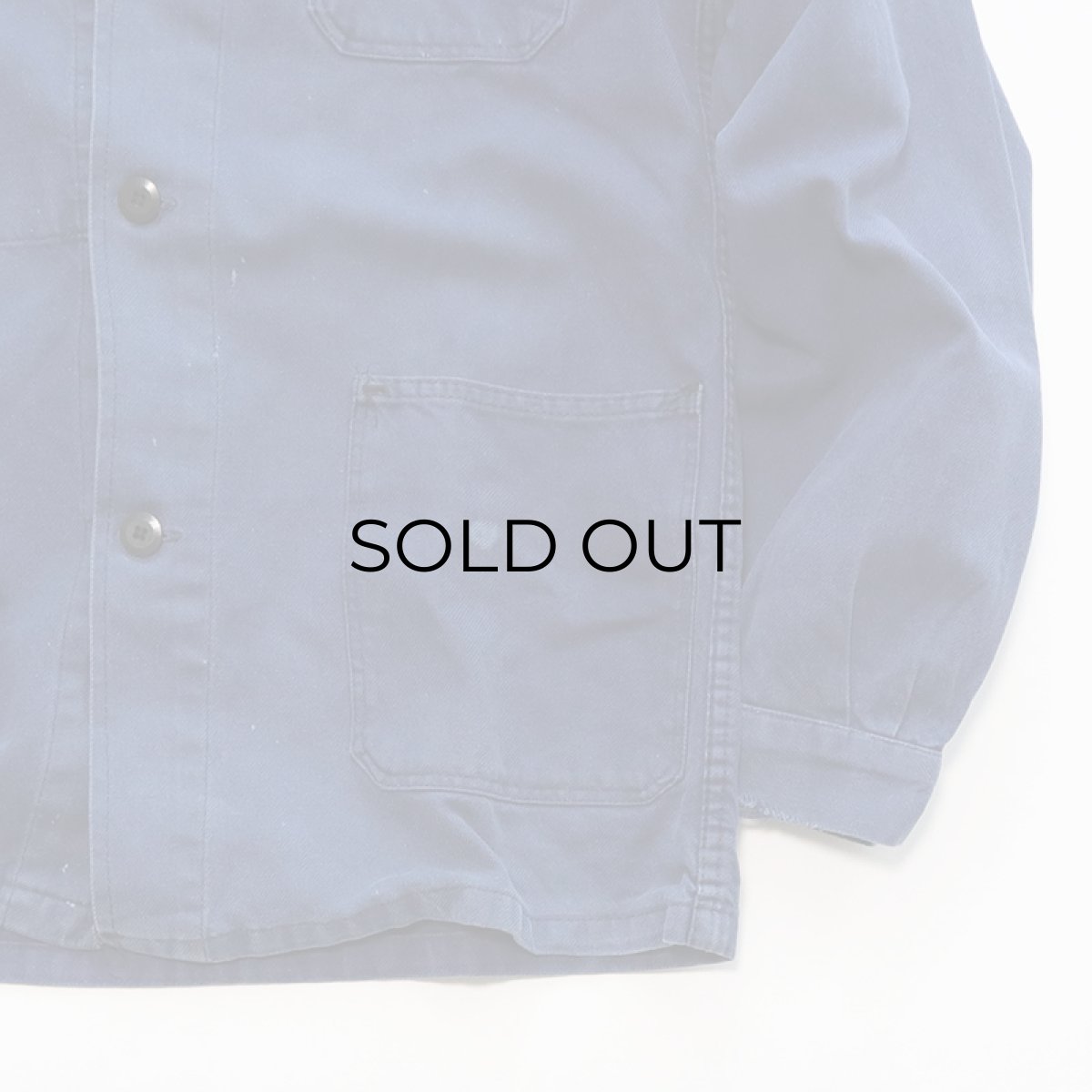 画像7: OLD UNKNOWN BRAND COTTON TWILL FRENCH WORK JACKET (7)