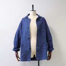 画像13: OLD UNKNOWN BRAND COTTON TWILL FRENCH WORK JACKET (13)