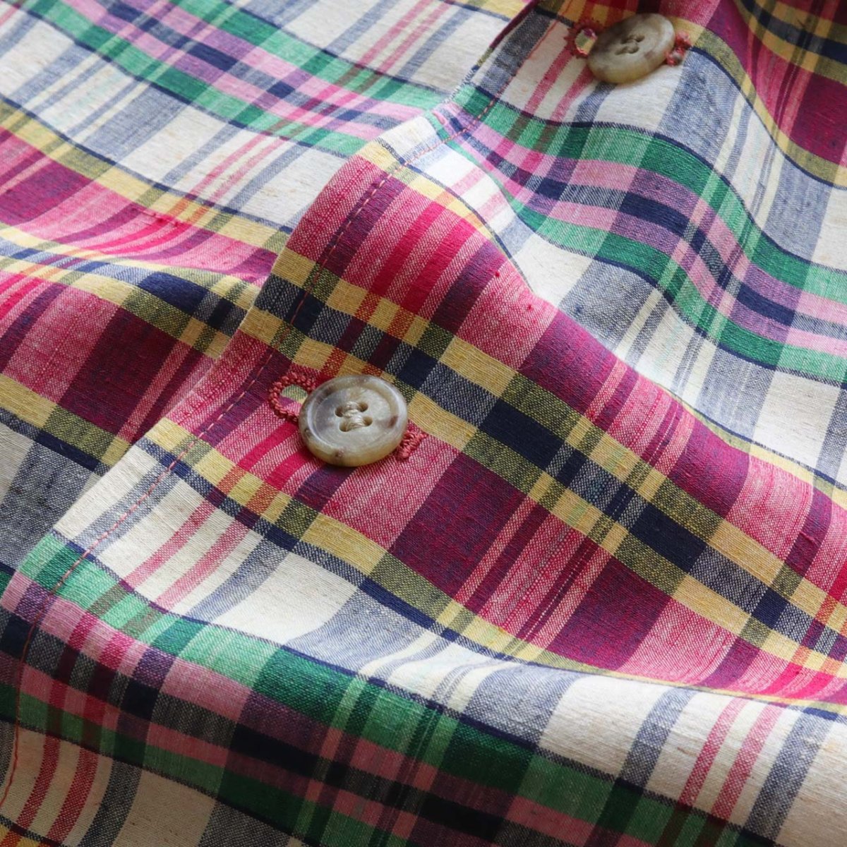 画像10: 80's Polo University by Ralph Lauren COTTON MADRAS CHECK 3B TAILORED JACKET (10)