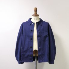 画像7: OLD GERMAN MILITARY COTTON TWILL WORK JACKET (7)