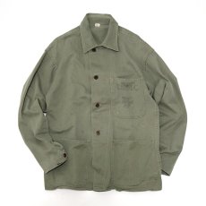 画像1: 40's US MARINE CORPS P-41 COTTON HERRINGBONE TWILL CHORE JACKET (1)