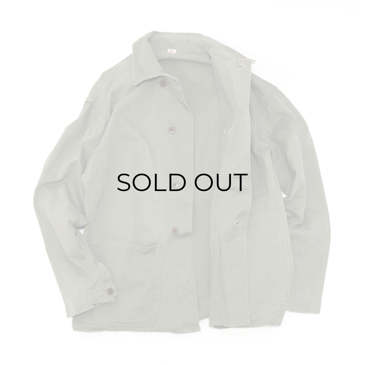 画像2: 40's US MARINE CORPS P-41 COTTON HERRINGBONE TWILL CHORE JACKET (2)