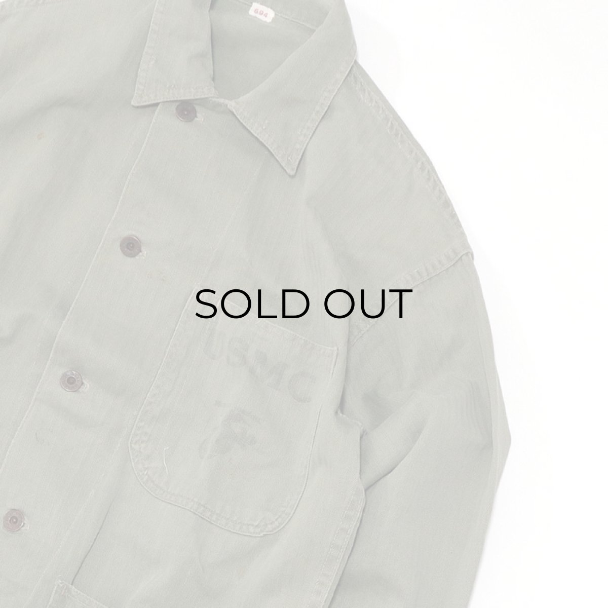 画像4: 40's US MARINE CORPS P-41 COTTON HERRINGBONE TWILL CHORE JACKET (4)