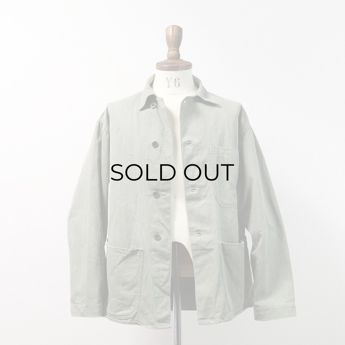 画像13: 40's US MARINE CORPS P-41 COTTON HERRINGBONE TWILL CHORE JACKET (13)