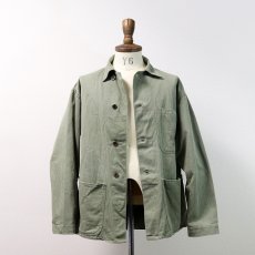 画像13: 40's US MARINE CORPS P-41 COTTON HERRINGBONE TWILL CHORE JACKET (13)