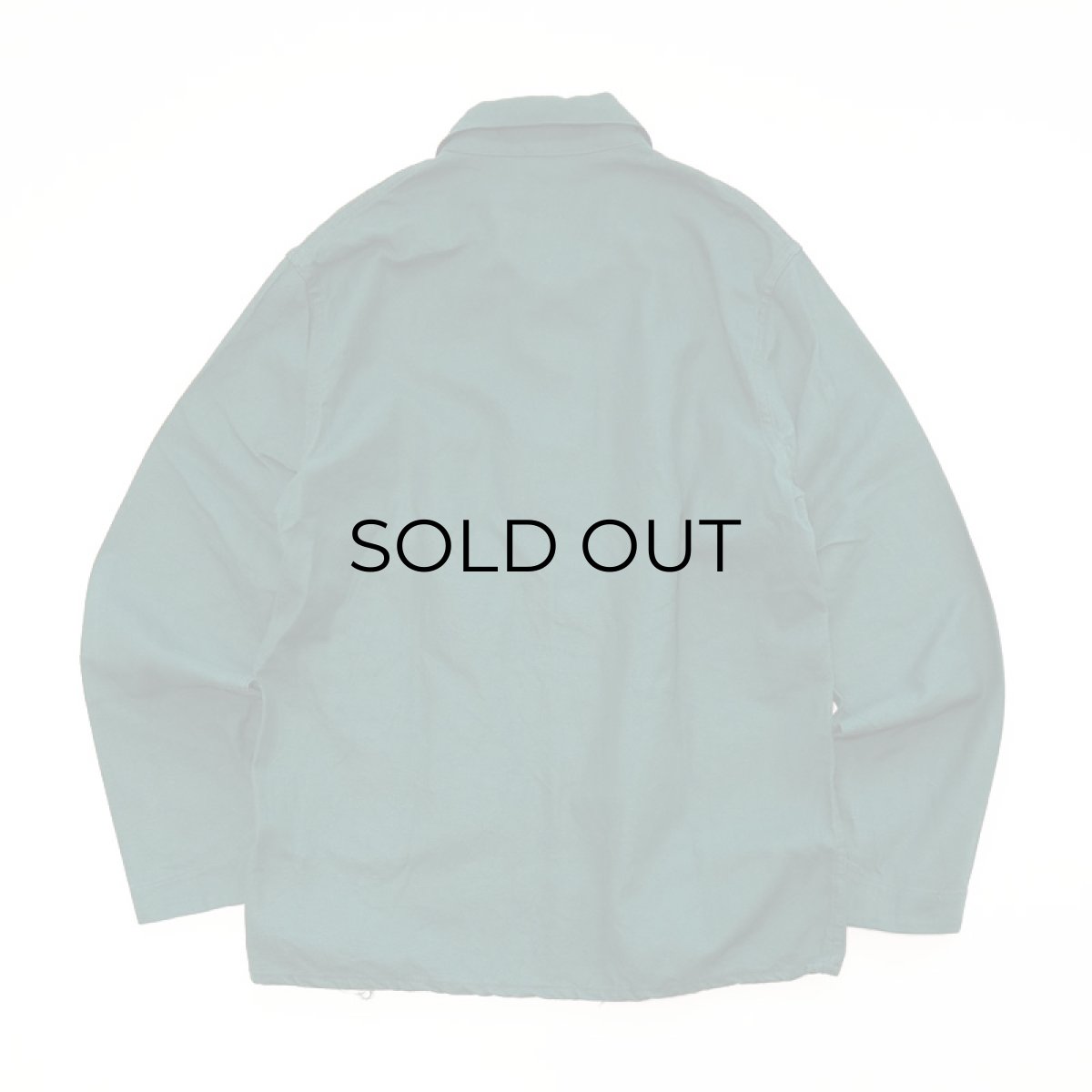 画像3: OLD GERMAN MILITARY GREEN COTTON TWILL WORK JACKET (3)