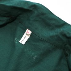 画像5: OLD GERMAN MILITARY GREEN COTTON TWILL WORK JACKET (5)