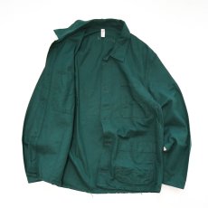 画像2: OLD GERMAN MILITARY GREEN COTTON TWILL WORK JACKET (2)