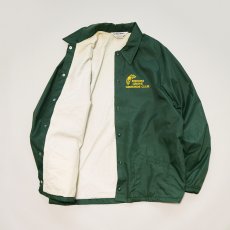 画像2: 80's Don Alleson Athletic NYLON FLANNEL LINING PRINT SNAP COACH JACKET "RHODES GROVE GROUNDS CLUB" (2)