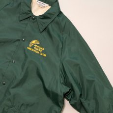 画像4: 80's Don Alleson Athletic NYLON FLANNEL LINING PRINT SNAP COACH JACKET "RHODES GROVE GROUNDS CLUB" (4)