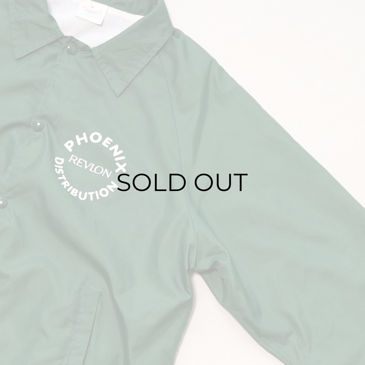 画像4: 〜90's AUBURN NYLON FLANNEL LINING PRINT SNAP COACH JACKET "PHOENIX DISTRIBUTION" (4)