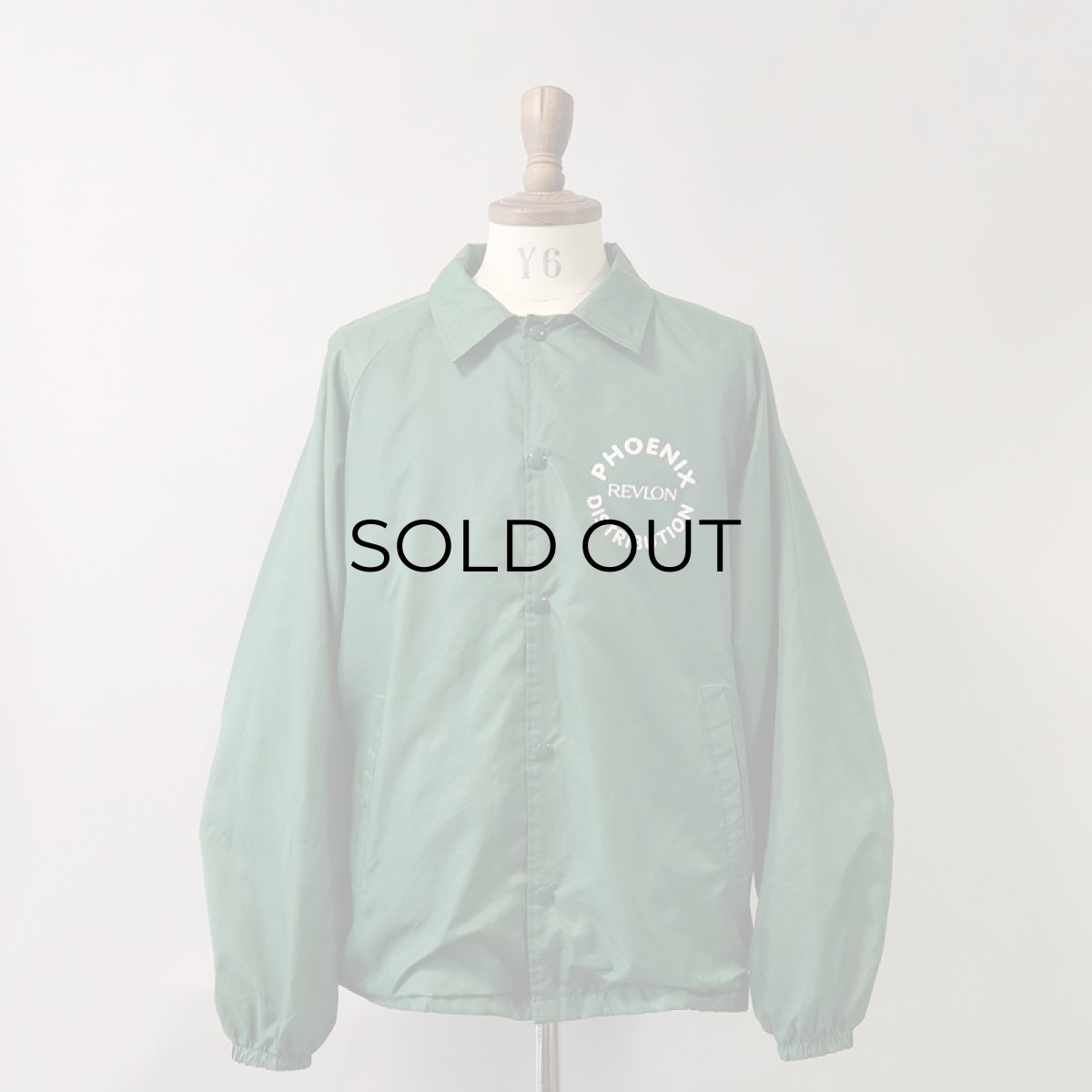 画像10: 〜90's AUBURN NYLON FLANNEL LINING PRINT SNAP COACH JACKET "PHOENIX DISTRIBUTION" (10)