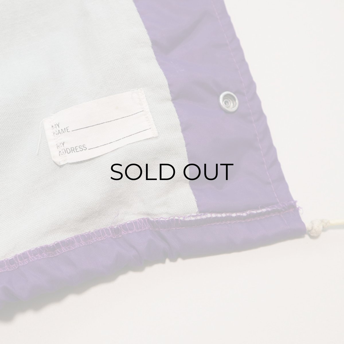 画像6: 〜80's Pla-Jac by Dunbrooke NYLON FLANNEL LINING PRINT SNAP COACH JACKET "MABTON BOOSTERS" (6)