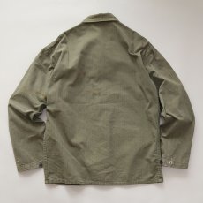 画像2: 40's US NAVY N-3 COTTON HERRINGBONE TWILL CHORE JACKET (2)