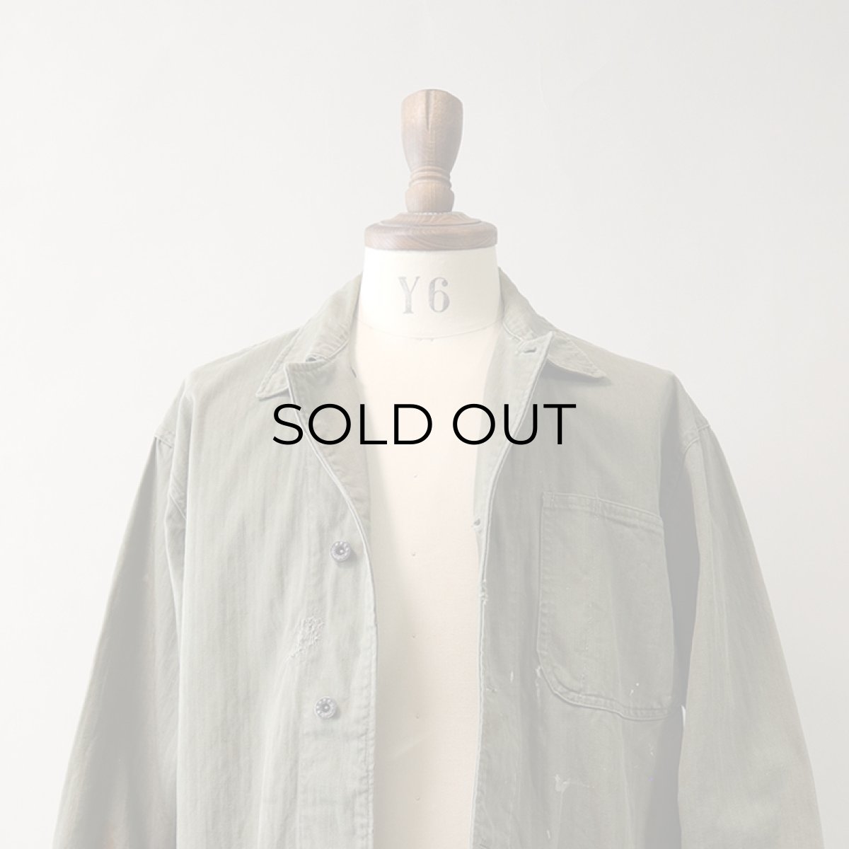 画像14: 40's US NAVY N-3 COTTON HERRINGBONE TWILL CHORE JACKET (14)