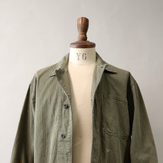 画像14: 40's US NAVY N-3 COTTON HERRINGBONE TWILL CHORE JACKET (14)