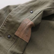 画像8: 40's US NAVY N-3 COTTON HERRINGBONE TWILL CHORE JACKET (8)