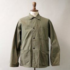 画像15: 40's US NAVY N-3 COTTON HERRINGBONE TWILL CHORE JACKET (15)