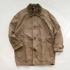 画像1: 90's J.CREW COTTON Lt.CANVAS HUNTING style JACKET (1)