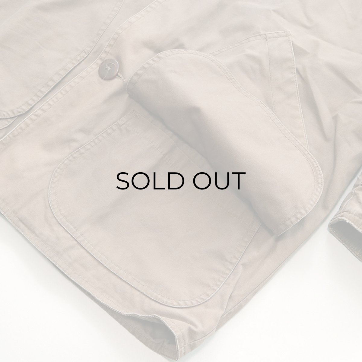 画像6: 90's J.CREW COTTON Lt.CANVAS HUNTING style JACKET (6)