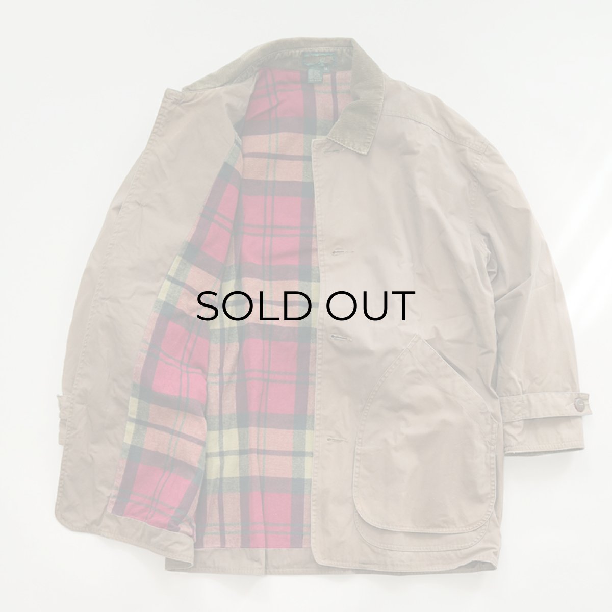 画像2: 90's J.CREW COTTON Lt.CANVAS HUNTING style JACKET (2)