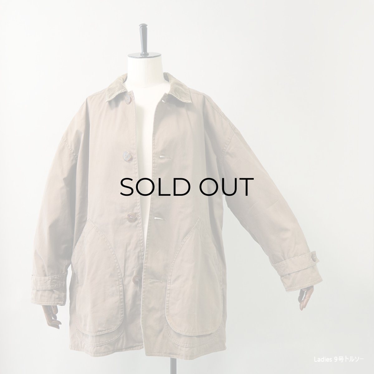 画像13: 90's J.CREW COTTON Lt.CANVAS HUNTING style JACKET (13)