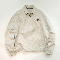 画像1: 80's Polo by Ralph Lauren COTTON TWILL ZIP SPORTS JACKET "MADE IN USA" (1)