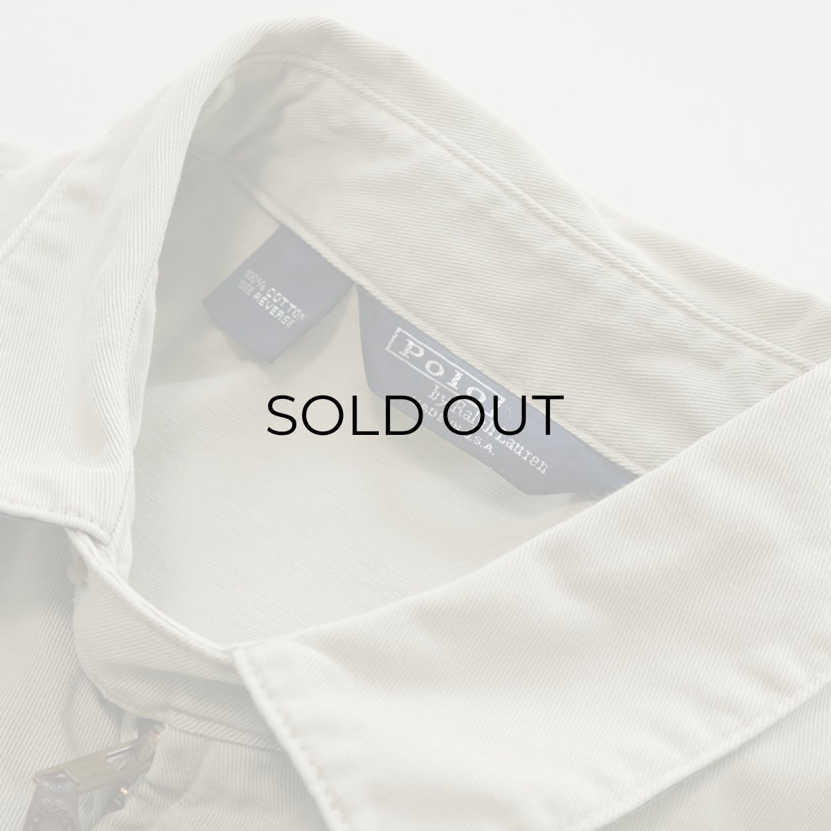 画像5: 80's Polo by Ralph Lauren COTTON TWILL ZIP SPORTS JACKET "MADE IN USA" (5)