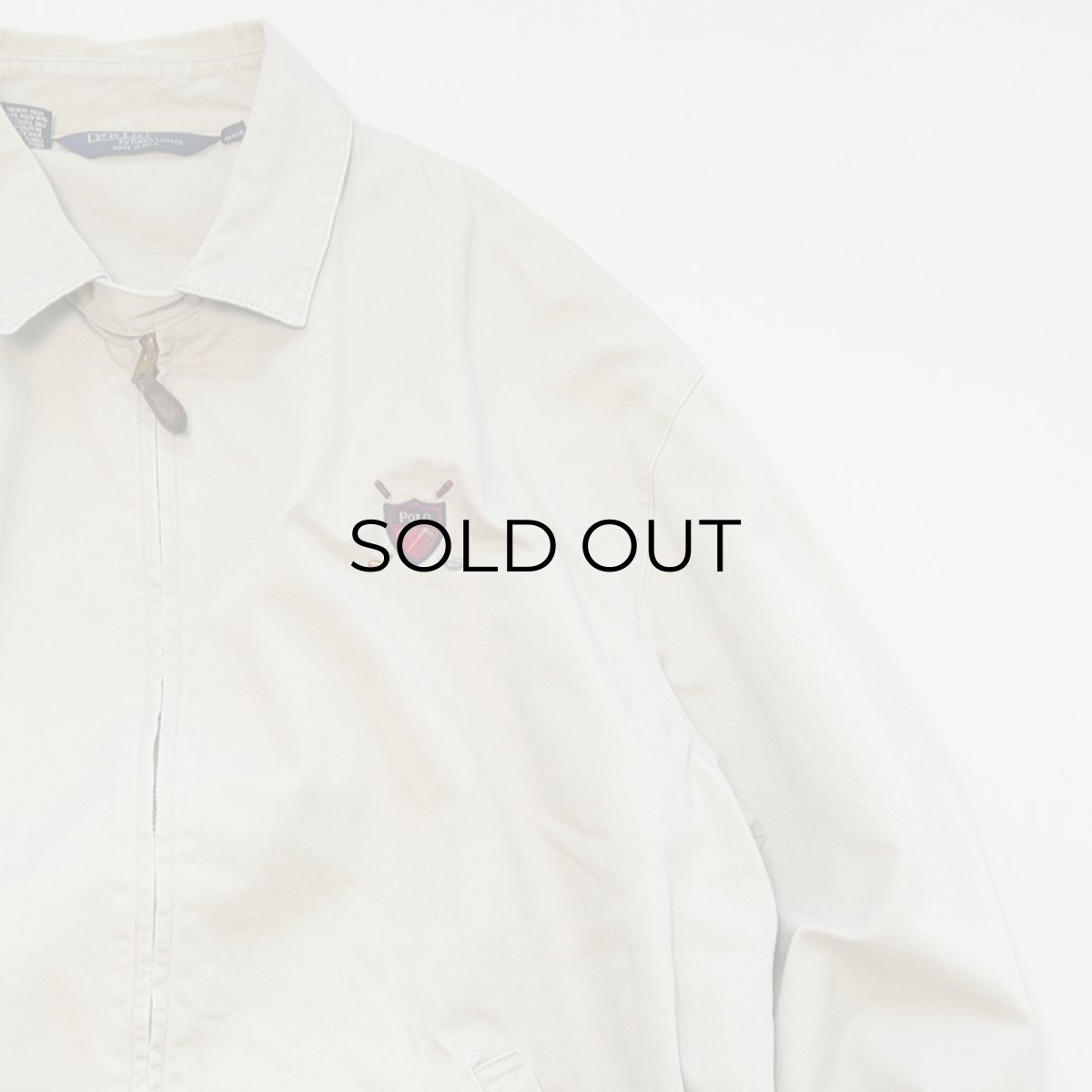 画像3: 80's Polo by Ralph Lauren COTTON TWILL ZIP SPORTS JACKET "MADE IN USA" (3)