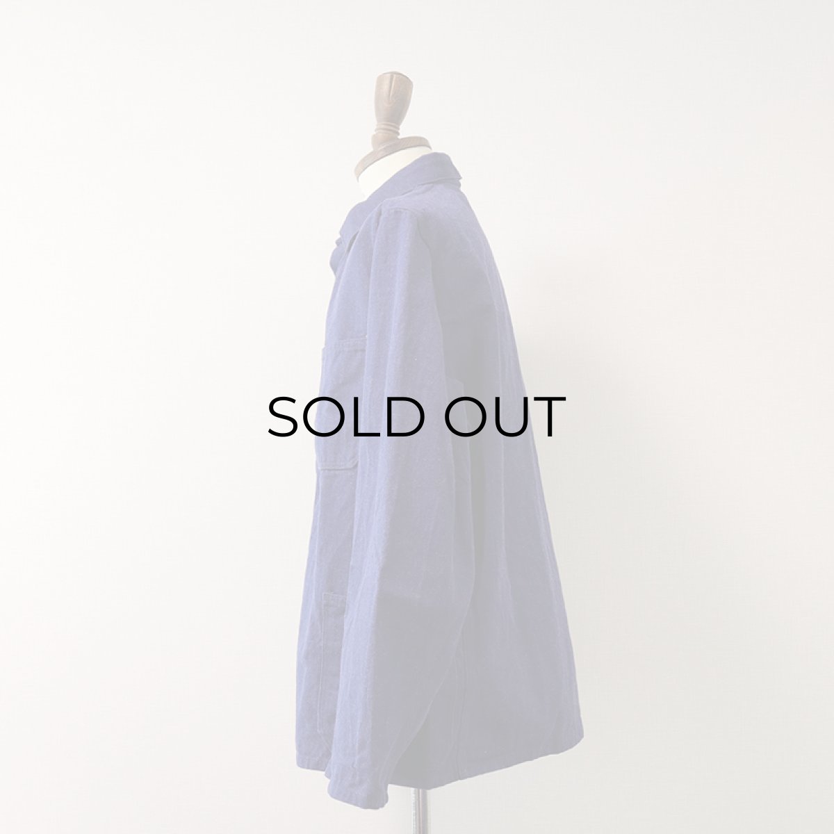 画像2: OLD MERK COTTON DENIM GERMAN WORK JACKET (2)