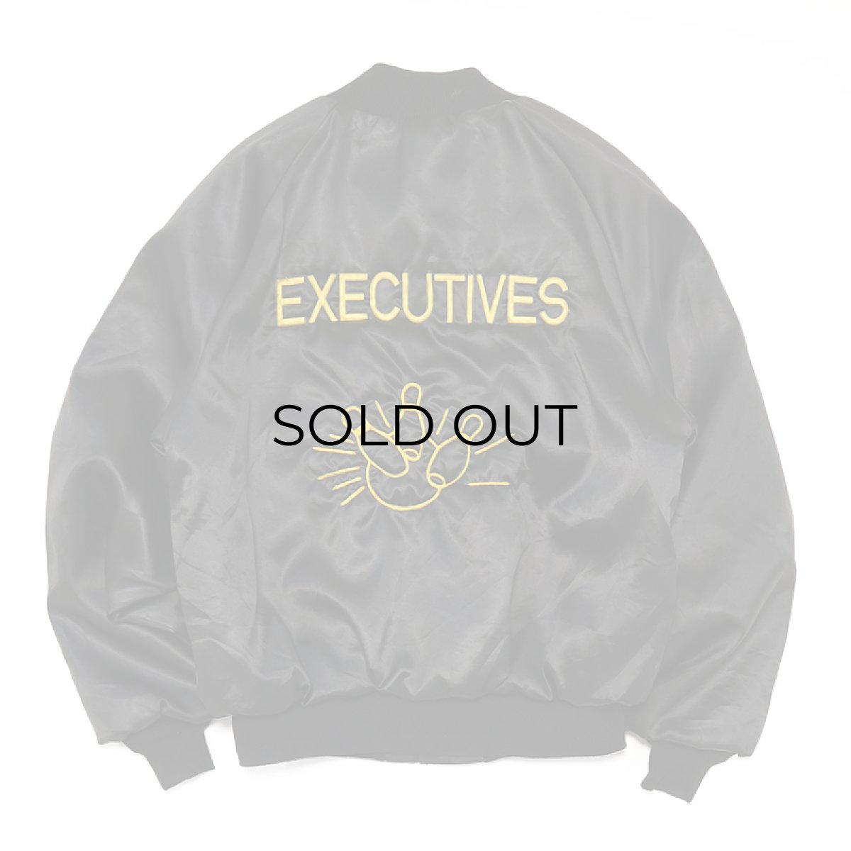 画像1: 〜80's King Louie NYLON QUILTED LINING EMBROIDERED SNAP BLOUSON "EXECUTIVES" (1)