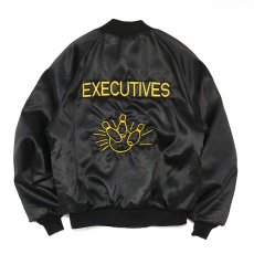 画像1: 〜80's King Louie NYLON QUILTED LINING EMBROIDERED SNAP BLOUSON "EXECUTIVES" (1)