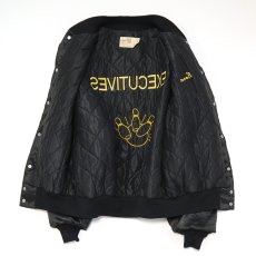 画像3: 〜80's King Louie NYLON QUILTED LINING EMBROIDERED SNAP BLOUSON "EXECUTIVES" (3)