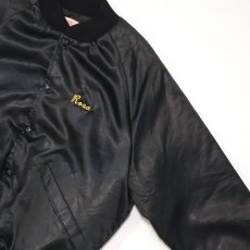 画像4: 〜80's King Louie NYLON QUILTED LINING EMBROIDERED SNAP BLOUSON "EXECUTIVES" (4)