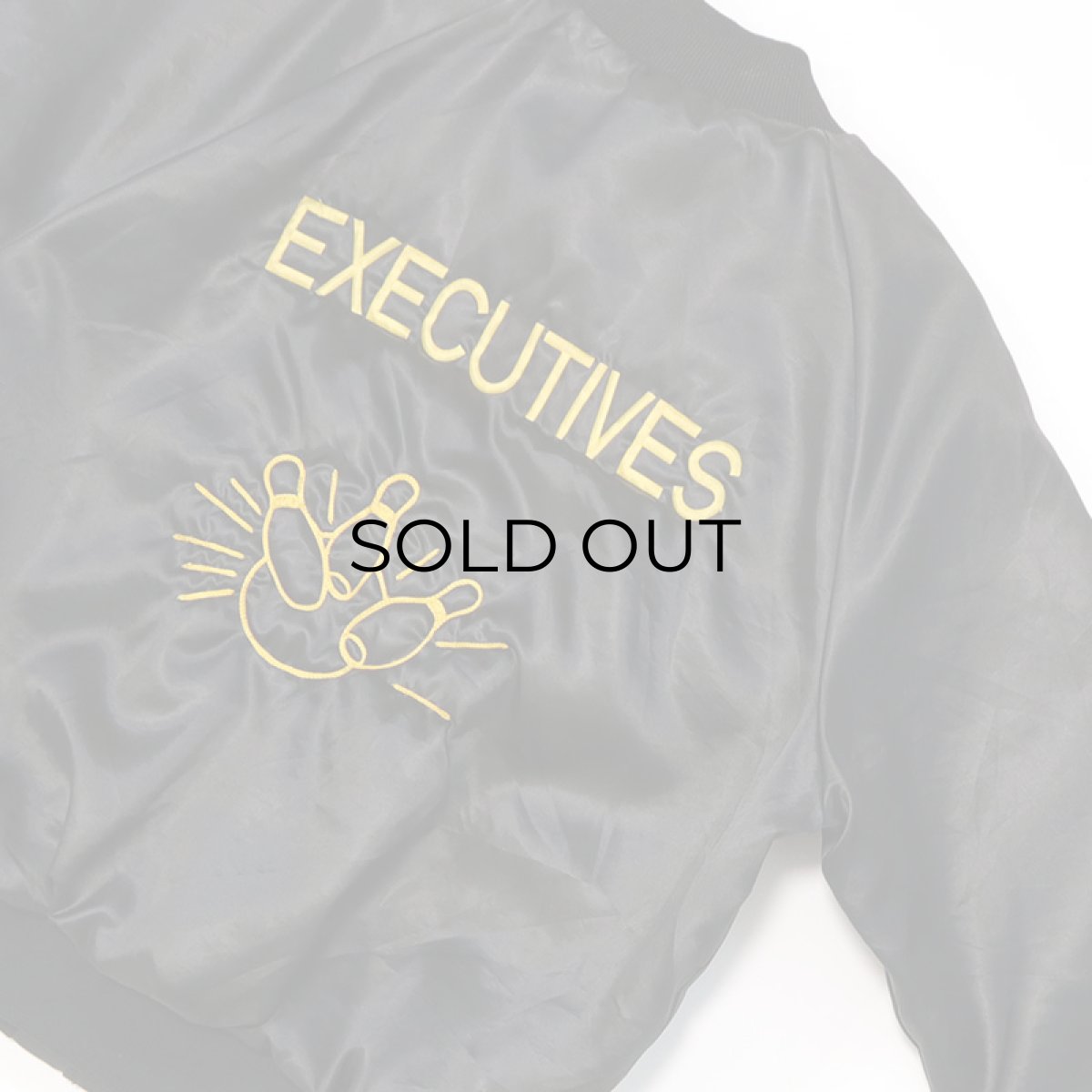 画像5: 〜80's King Louie NYLON QUILTED LINING EMBROIDERED SNAP BLOUSON "EXECUTIVES" (5)