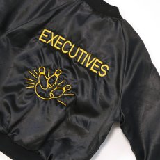 画像5: 〜80's King Louie NYLON QUILTED LINING EMBROIDERED SNAP BLOUSON "EXECUTIVES" (5)
