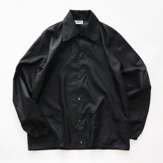 画像1: 〜90's HOLLOWAY BLACK NYLON SNAP COACH JACKET (1)