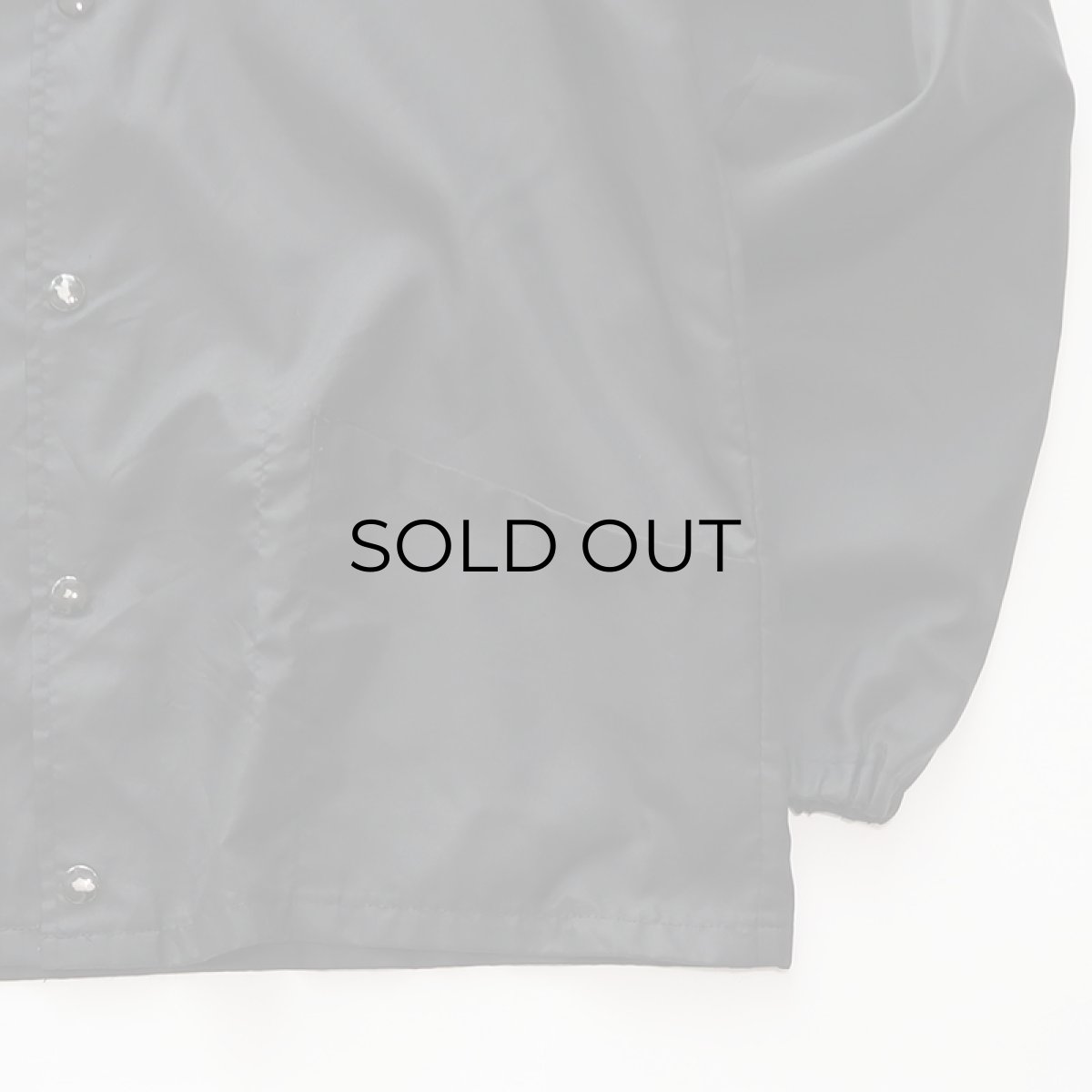 画像6: 〜90's HOLLOWAY BLACK NYLON SNAP COACH JACKET (6)