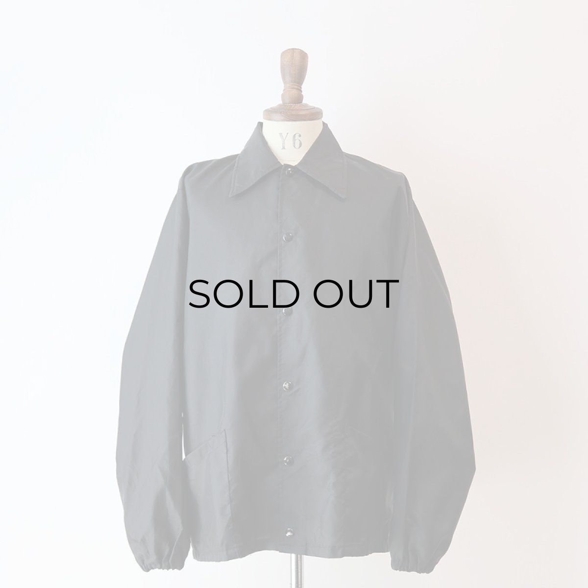 画像9: 〜90's HOLLOWAY BLACK NYLON SNAP COACH JACKET (9)