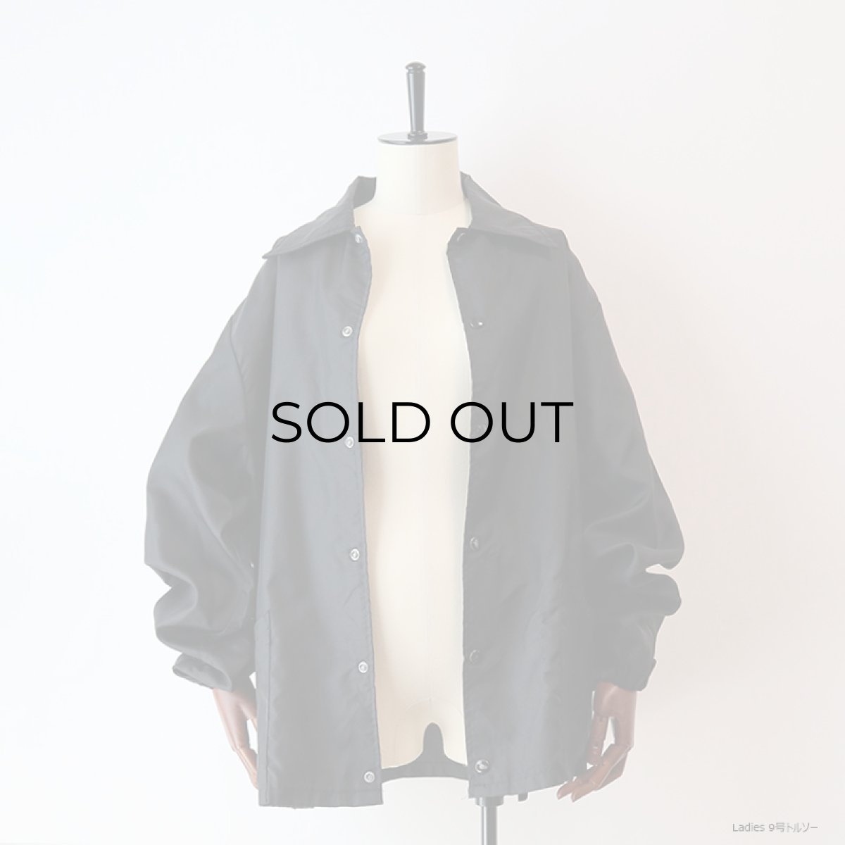 画像12: 〜90's HOLLOWAY BLACK NYLON SNAP COACH JACKET (12)