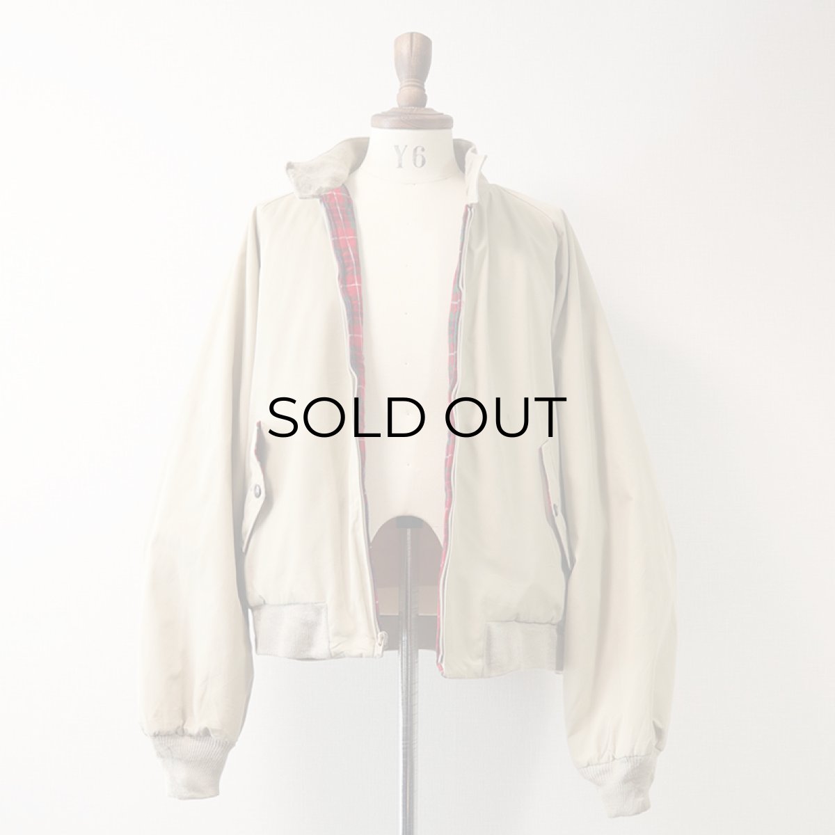 画像2: 〜80's BARACUTA "G9" CHECK QUILTED LINING ZIP HARRINGTON JACKET (2)