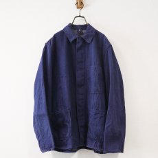 画像6: OLD UNKNOWN BRAND COTTON DENIM GERMAN WORK JACKET (6)