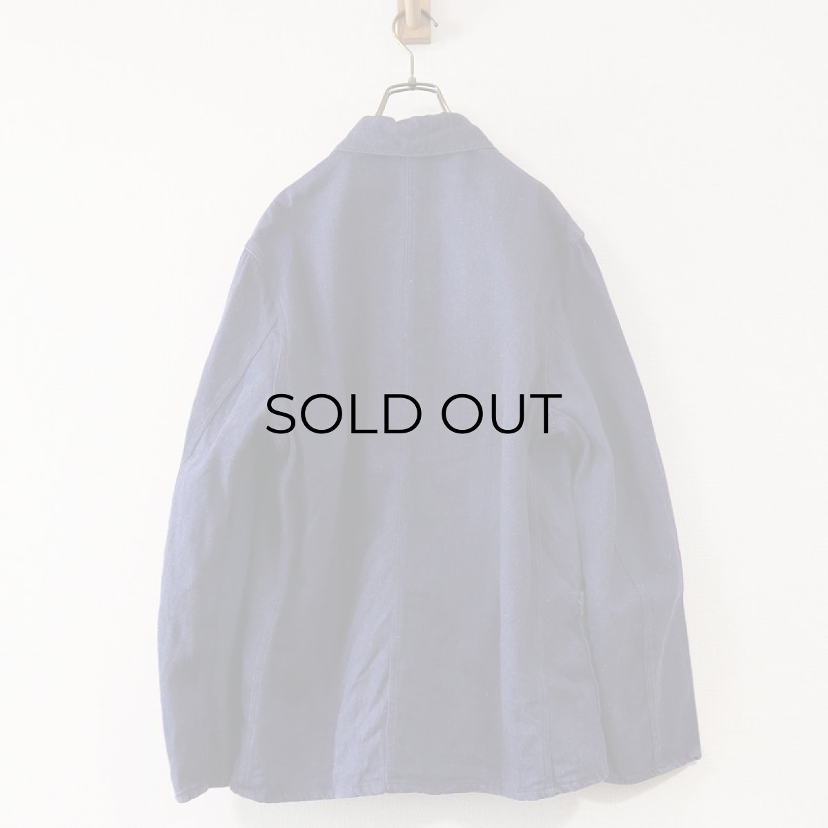 画像8: OLD UNKNOWN BRAND COTTON DENIM GERMAN WORK JACKET (8)