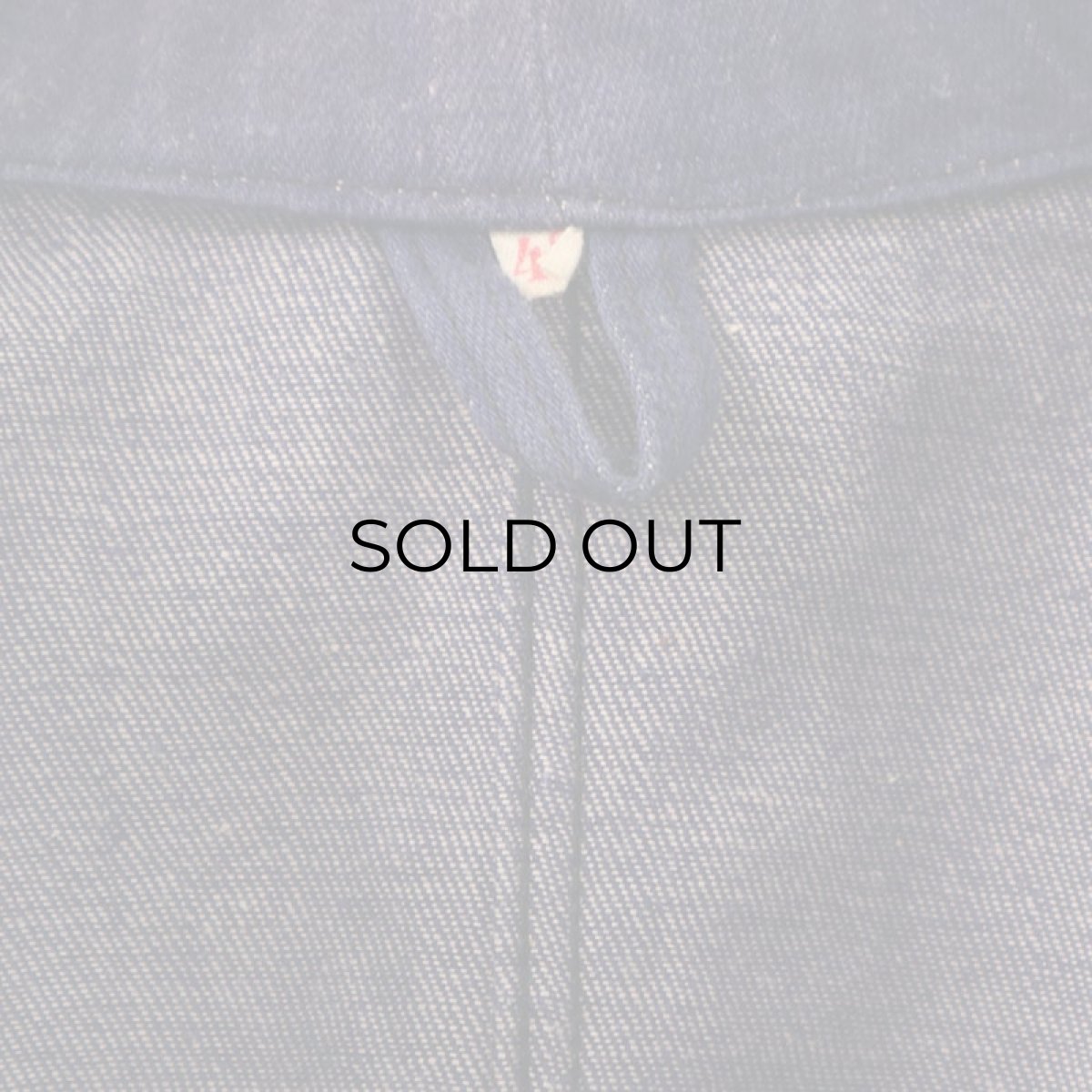 画像9: OLD UNKNOWN BRAND COTTON DENIM GERMAN WORK JACKET (9)