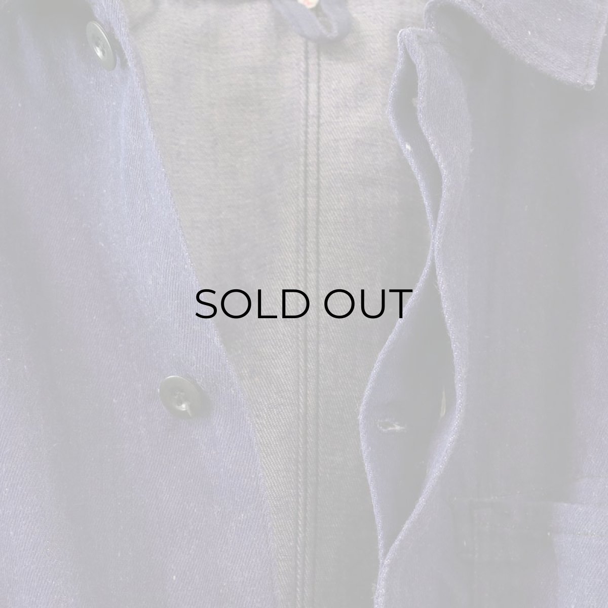 画像10: OLD UNKNOWN BRAND COTTON DENIM GERMAN WORK JACKET (10)