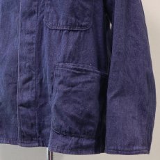 画像5: OLD UNKNOWN BRAND COTTON DENIM GERMAN WORK JACKET (5)