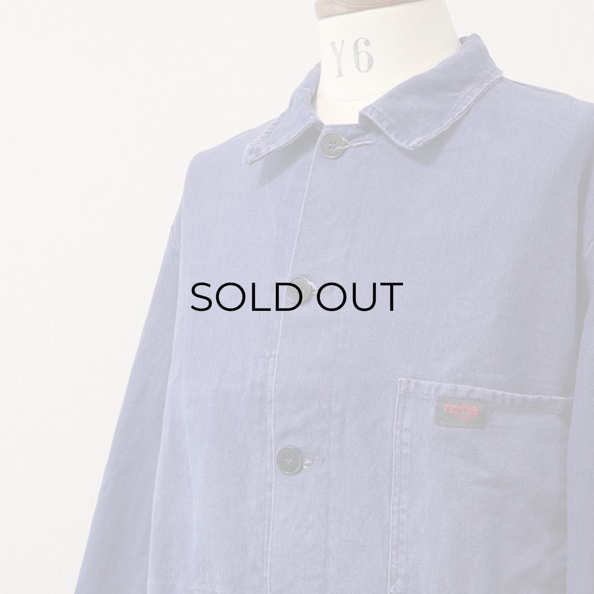 画像4: OLD rofa COTTON TWILL GERMAN WORK JACKET (4)