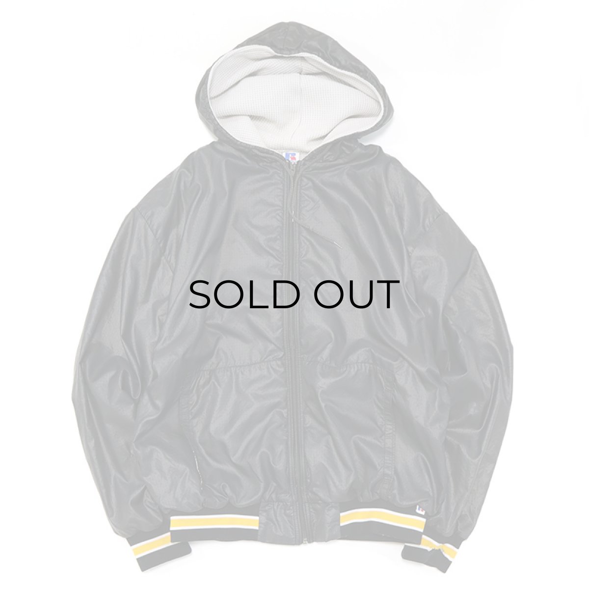 画像1: 80's RUSSELL RIP-STOP NYLON THERMAL LINING ZIP HOODED BLOUSON (1)