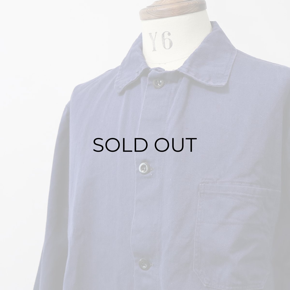 画像6: OLD UNKNOWN BRAND COTTON TWILL GERMAN WORK JACKET (6)